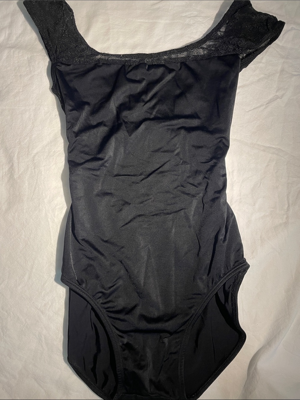 Class In Ballet Leotard - lace cap sleeves